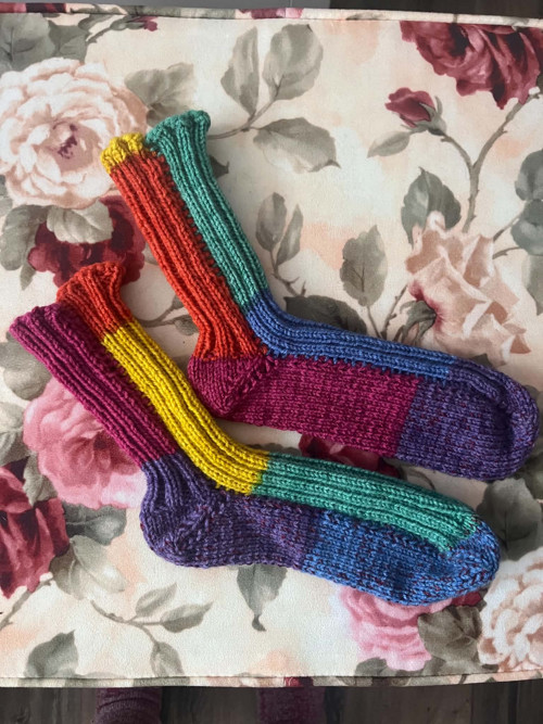 Barevné pletené ponožky č.1 — foto 2