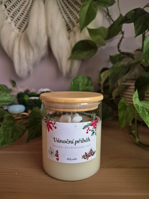 Vánoční svíčka "VÁNOČNÍ PŘÍBĚH" — foto 2