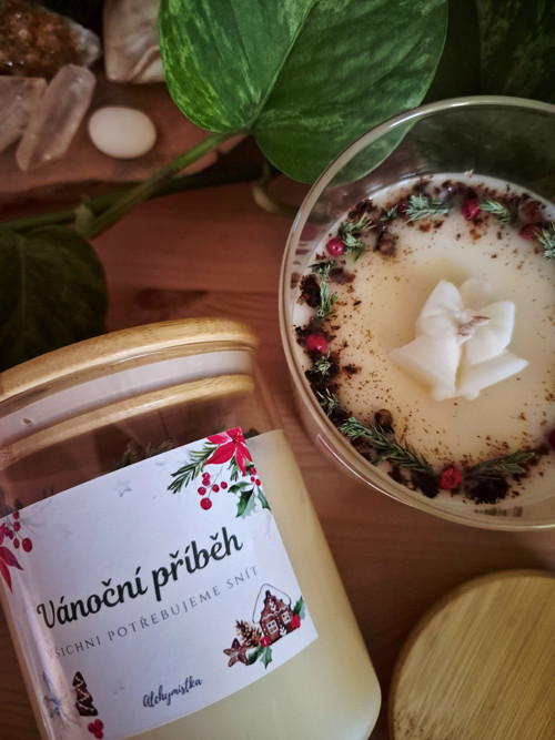 Vánoční svíčka "VÁNOČNÍ PŘÍBĚH" — foto 5