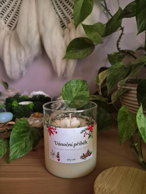 Vánoční svíčka "VÁNOČNÍ PŘÍBĚH" — foto 4
