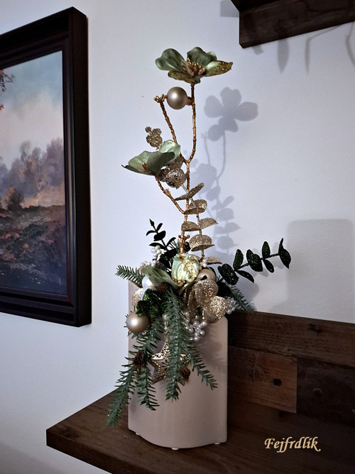 Váza ,,vánoční orchidej,, — foto 4