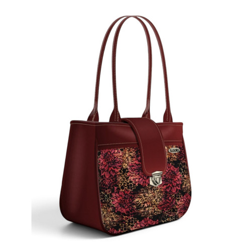 Velká kabelka Lemi Batik – vínová — foto 3