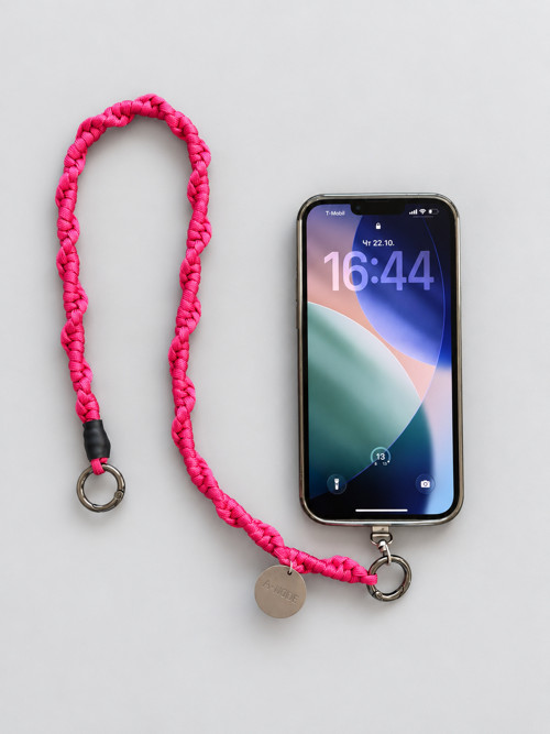 Růžový popruh na telefon — foto 2