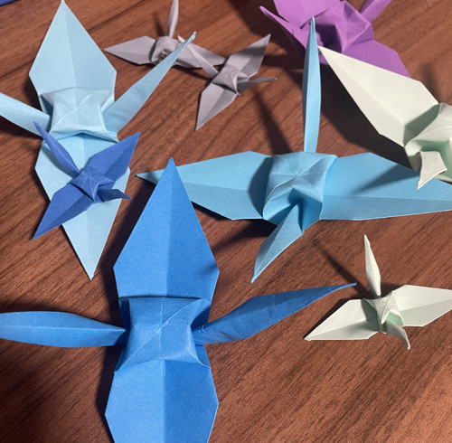 Sada origami jeřábů — foto 3
