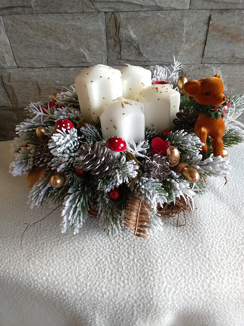 Adventní věnec "lesní kouzlo" — foto 2