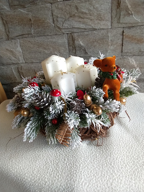 Adventní věnec "lesní kouzlo" — foto 3