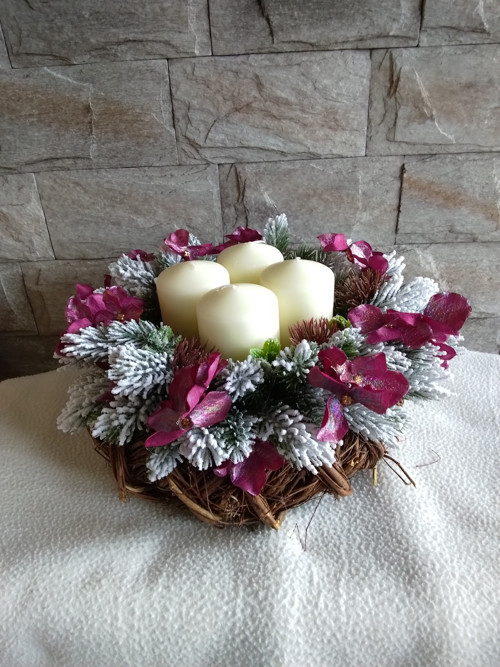 Adventní věnec " romantika" — foto 4