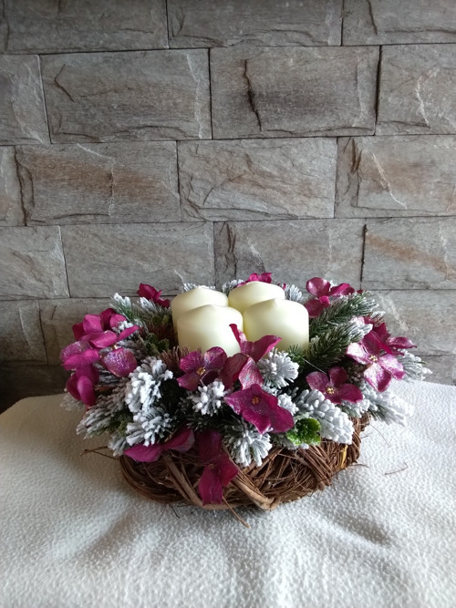Adventní věnec " romantika" — foto 3