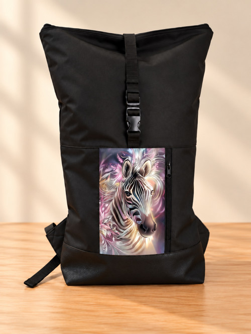 Rolovací batoh AGNES - zebra — foto 2