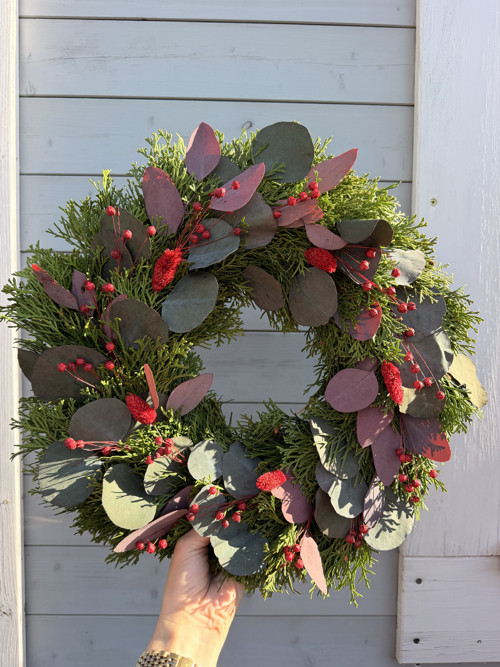Věnec Burgundy Eucalyptus — foto 3