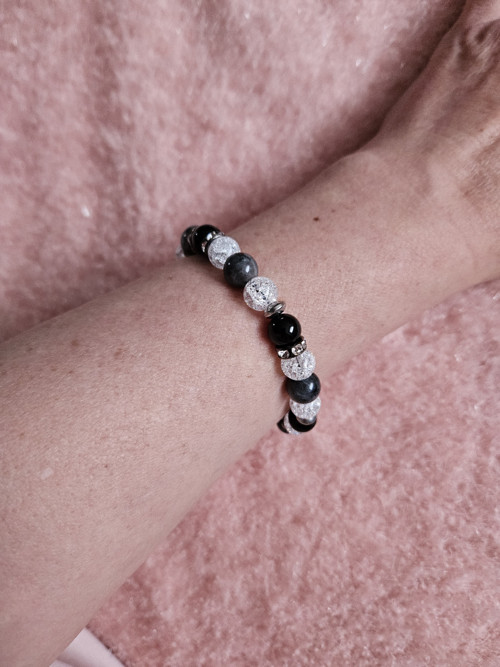 Onyx, Labradorit, Křišťál, hematit — foto 2