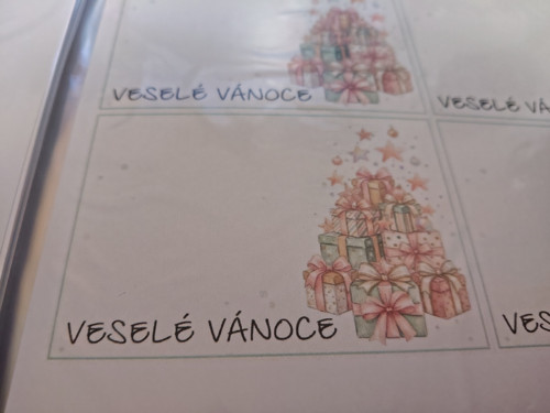 Kartičky Veselé Vánoce - arch 8ks — foto 2
