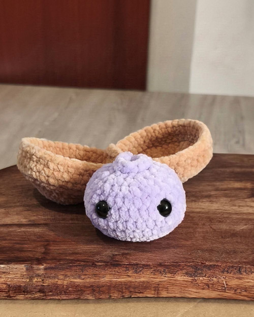 Háčkovaný růžový fialový — foto 3