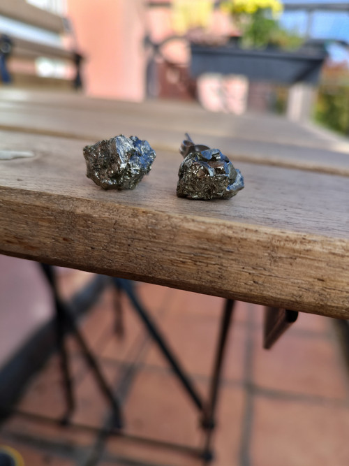 Náušnice s pyritem — foto 3