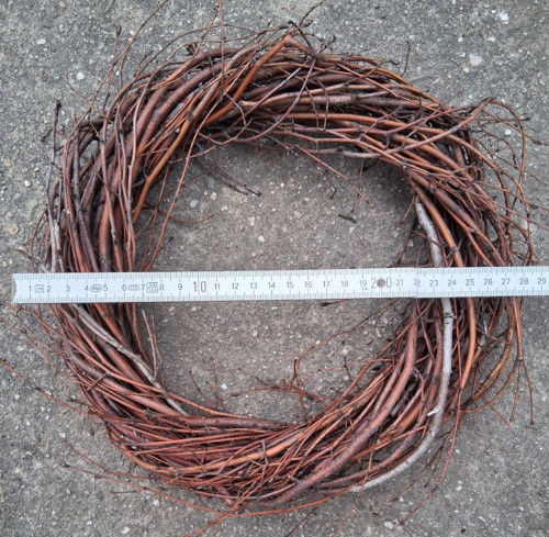Věnec z proutí průměr cca 27 cm — foto 2