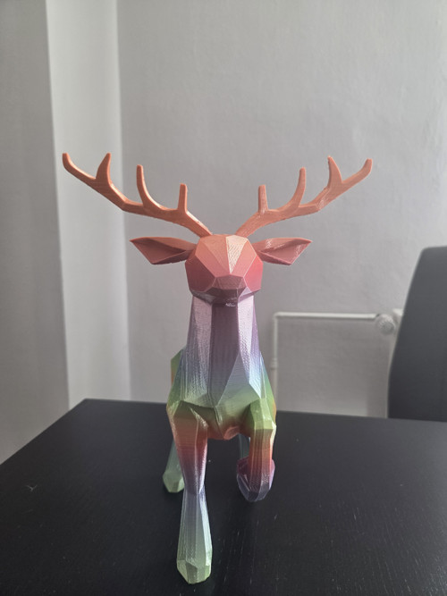 Duhový jelen – 3D tisk | 30 cm — foto 3