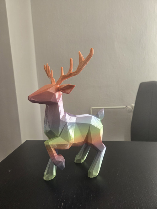 Duhový jelen – 3D tisk | 30 cm — foto 4