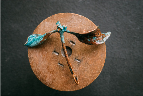 Prívesok imelo modrá patina — foto 2