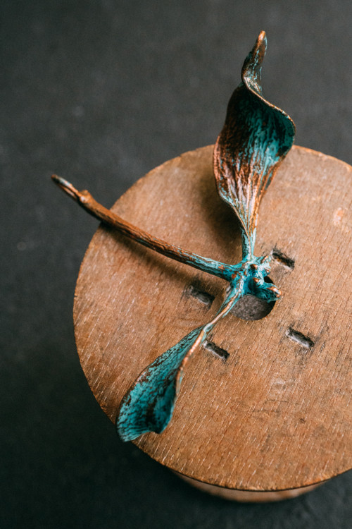 Prívesok imelo modrá patina — foto 3