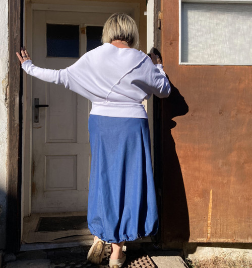 Tričko asymetrické bílé — foto 3