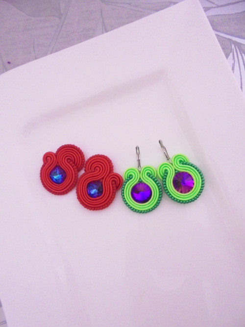 Soutache náušnice 2páry — foto 2