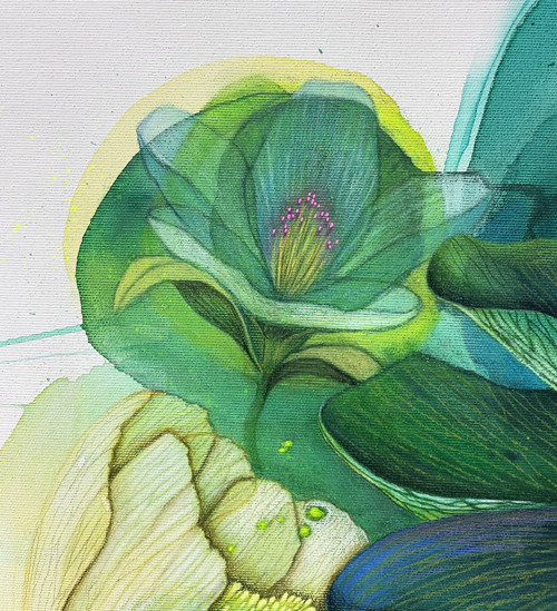 Whisper / originální obraz - 50x50cm — foto 4
