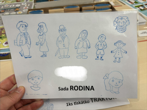 Tiskátka razítka postavičky rodina — foto 4