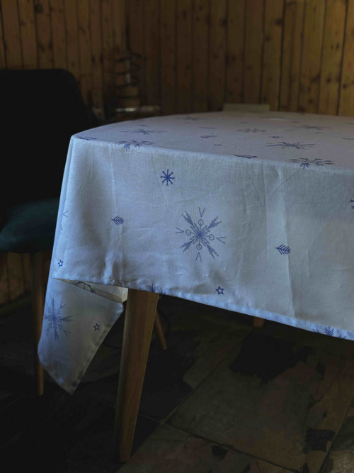 Lněný ubrus ,,Vánoční ledový” — foto 2