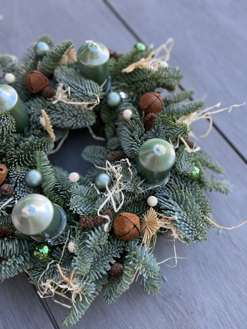 Adventní věnec Nobilis zelený — foto 2
