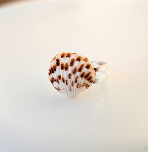 Handmade detský prsteň - morská mušľa — foto 2