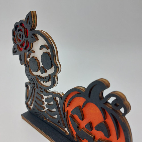 Halloween kostlivec s dýní — foto 2