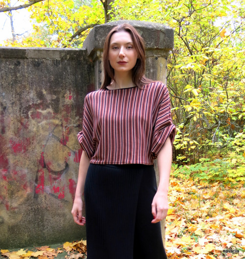 MOKINO- top kimono proužkované — foto 4