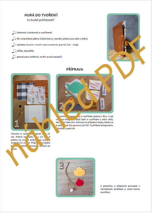 Quietbook čajovna - návod PDF — foto 5