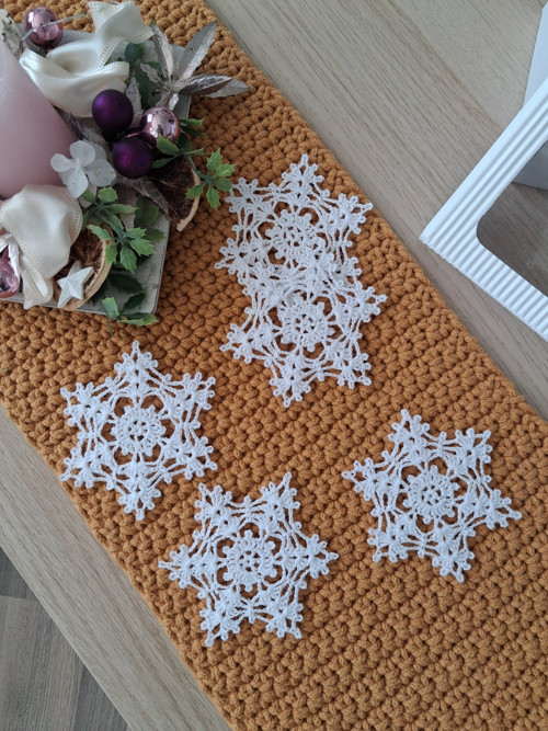 Dárková krabička vánočních vloček - 5 ks — foto 3