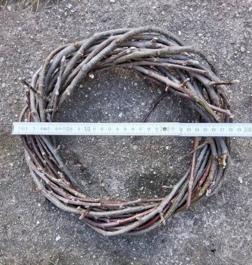 Věnec z proutí průměr cca 27 cm — foto 2