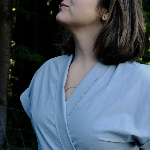 Kimono šaty ledová modrá — foto 6