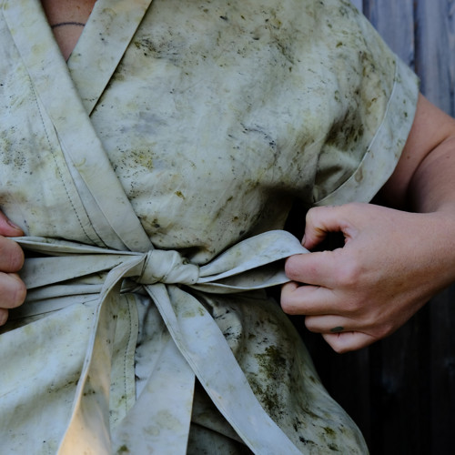 Kimono šaty rostlinami barvené — foto 3