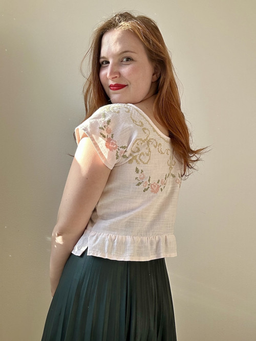 Top z vintage ubrusu — foto 5