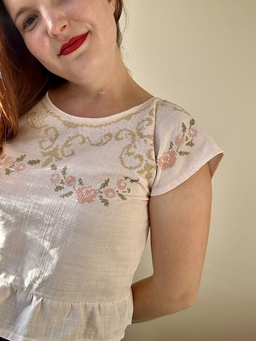 Top z vintage ubrusu — foto 2