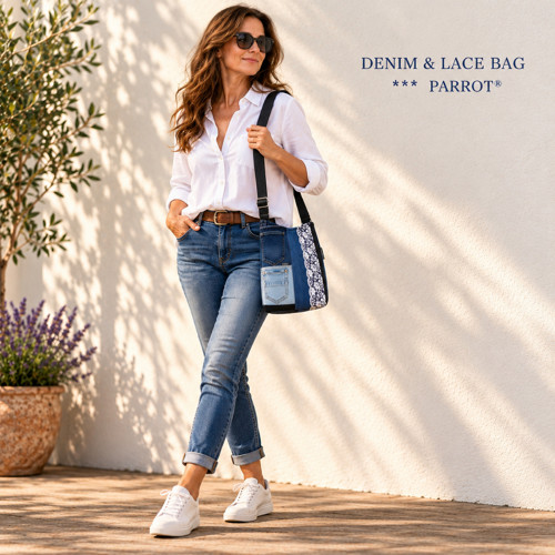DeNIM & LACE BAG *** PaRROT® — foto 2