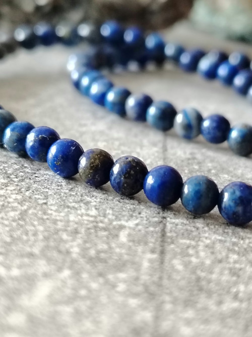 Náhrdelník choker lapis lazuli — foto 2