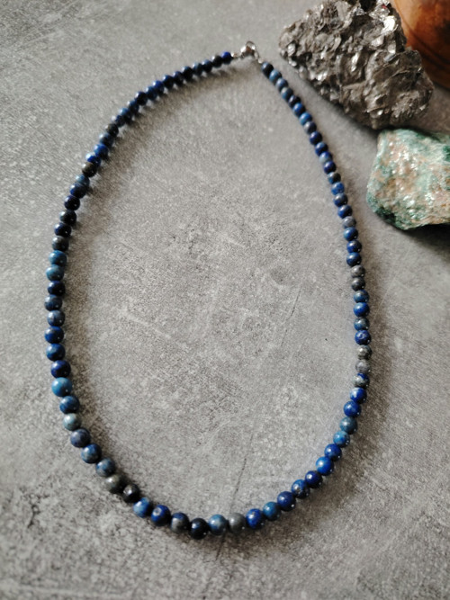 Náhrdelník choker lapis lazuli — foto 3