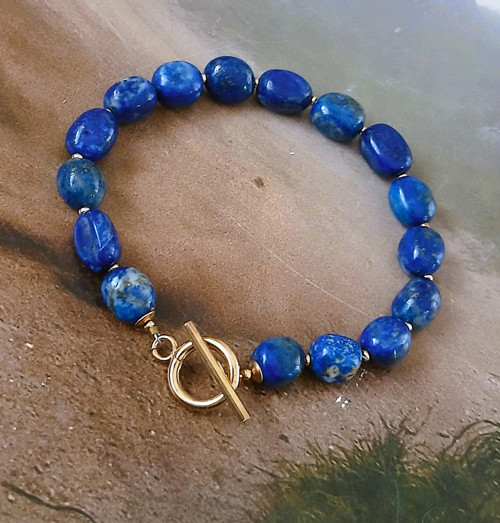 Náramek lapis lazuli — foto 3
