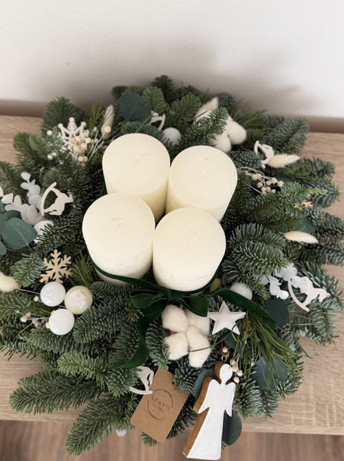Adventní svícen s andělem — foto 3