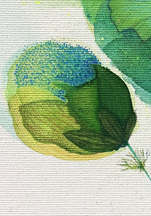 Šepot / Originální obraz - 20x20cm — foto 3