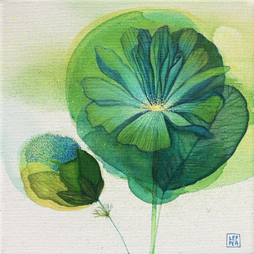 Šepot / Originální obraz - 20x20cm — foto 2
