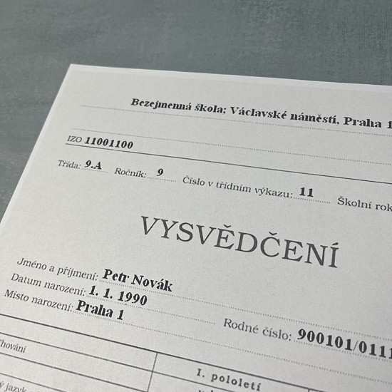 Vysvědčení