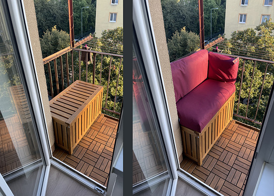 outdoor sezení na balkon