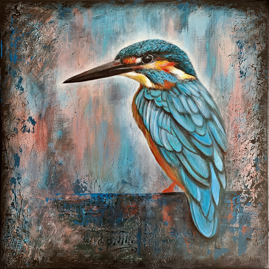 Létající drahokam, 50 x 50 cm