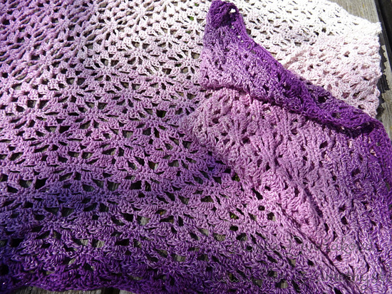 háčkovaný šátek